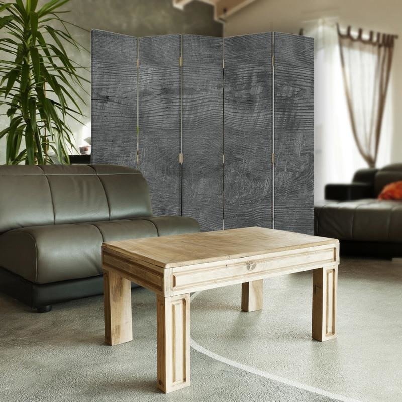 Aizslietnis, 5 paneļi, Divpusējs, kanva, Wood Gray 