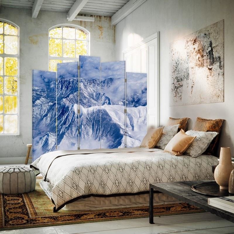 Decorative Aizslietnis, 5 paneļi, Divpusējs, kanva, Mountains In The Clouds 