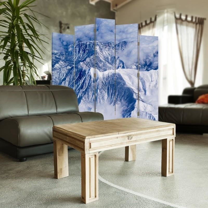 Decorative Aizslietnis, 5 paneļi, Divpusējs, kanva, Mountains In The Clouds 