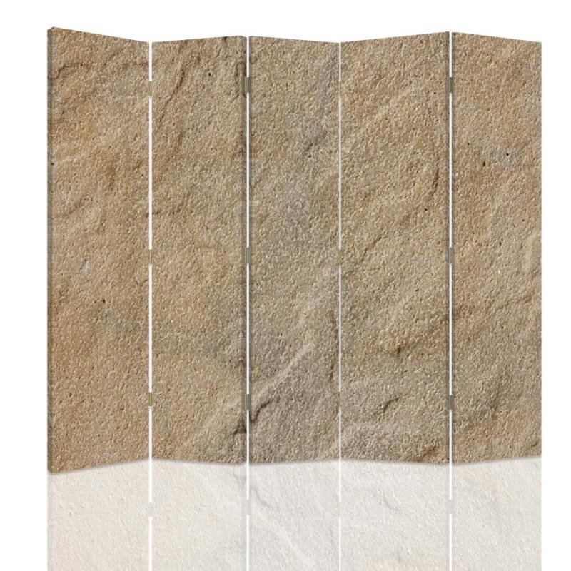 Aizslietnis, 5 paneļi, Divpusējs, kanva, Imitation Plaster 