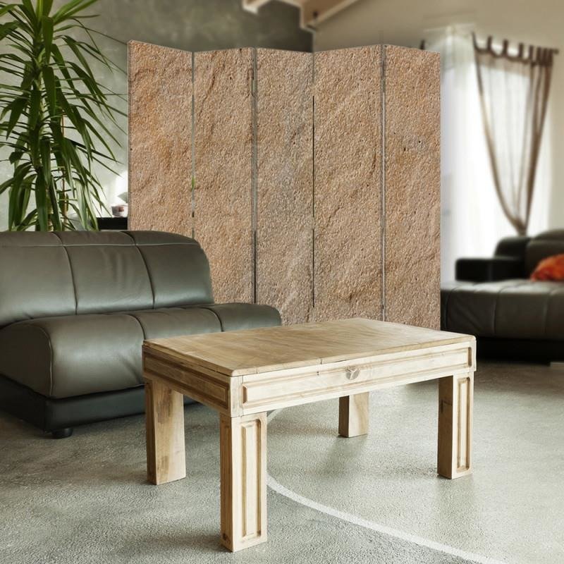 Aizslietnis, 5 paneļi, Divpusējs, kanva, Imitation Plaster 