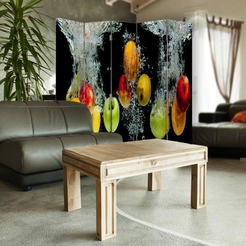 Aizslietnis, 5 paneļi, Divpusējs, kanva, Apples In Water 