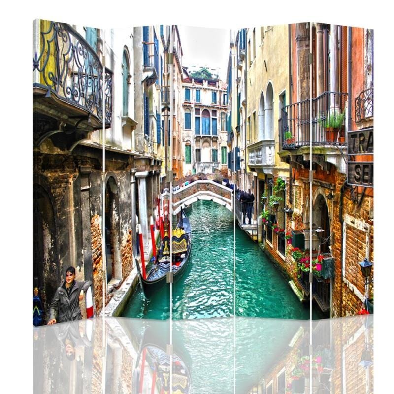 Aizslietnis, 5 paneļi, Divpusējs, kanva, R 4 Canal Venice, Kulik 