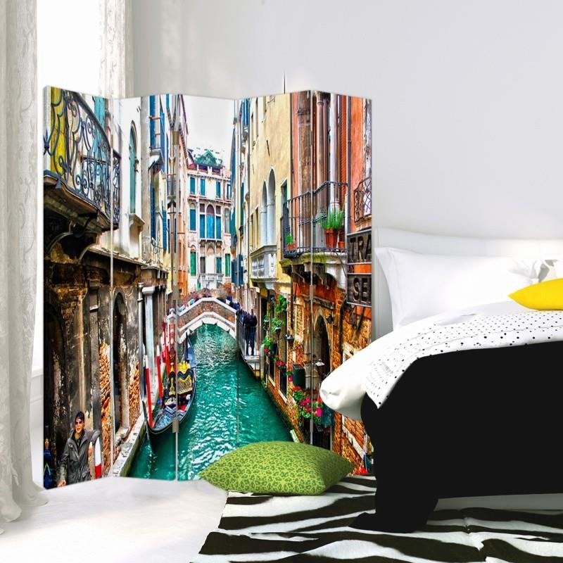 Aizslietnis, 5 paneļi, Divpusējs, kanva, R 4 Canal Venice, Kulik 