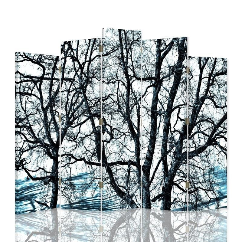 Decorative Aizslietnis, 5 paneļi, Divpusējs, kanva, Trees Branches 1 