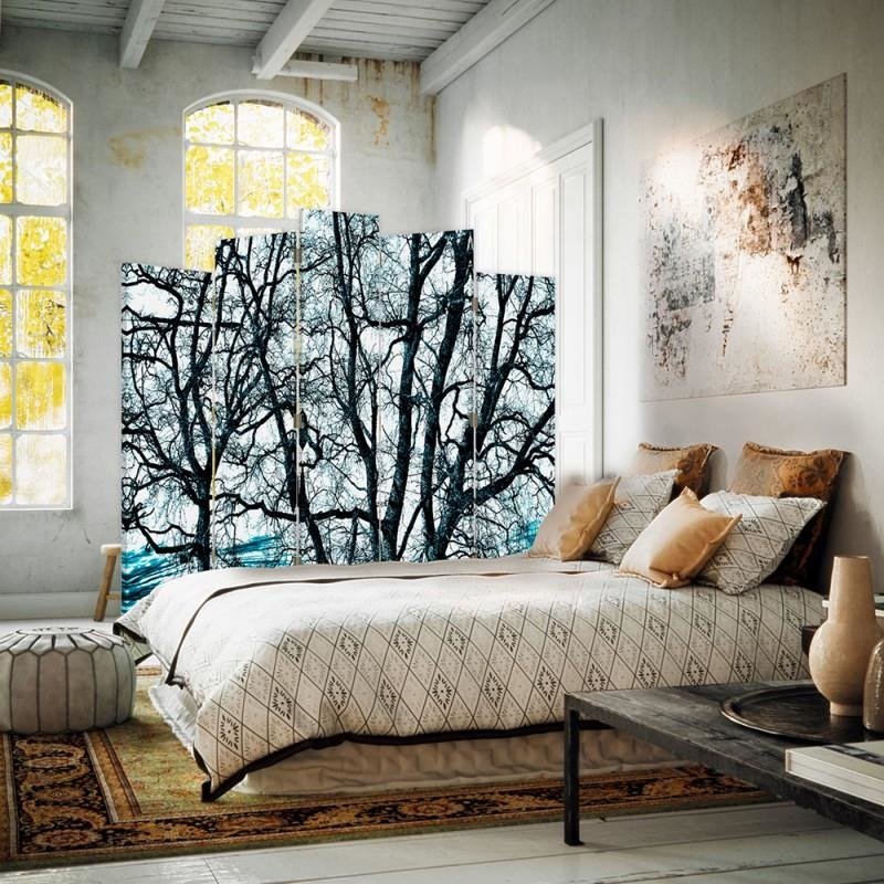 Decorative Aizslietnis, 5 paneļi, Divpusējs, kanva, Trees Branches 1 