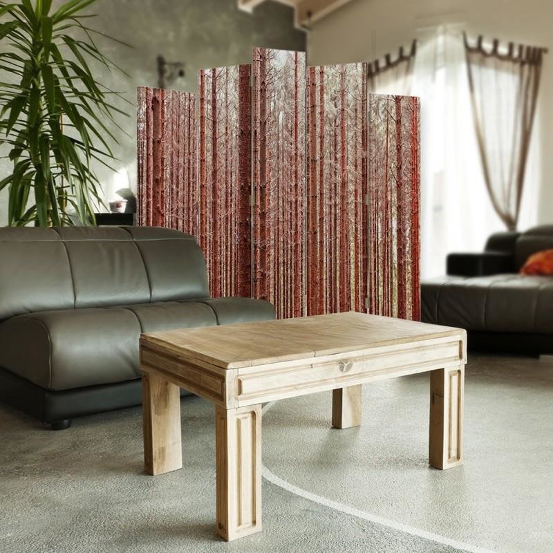 Decorative Aizslietnis, 5 paneļi, Divpusējs, kanva, Larch Forest 