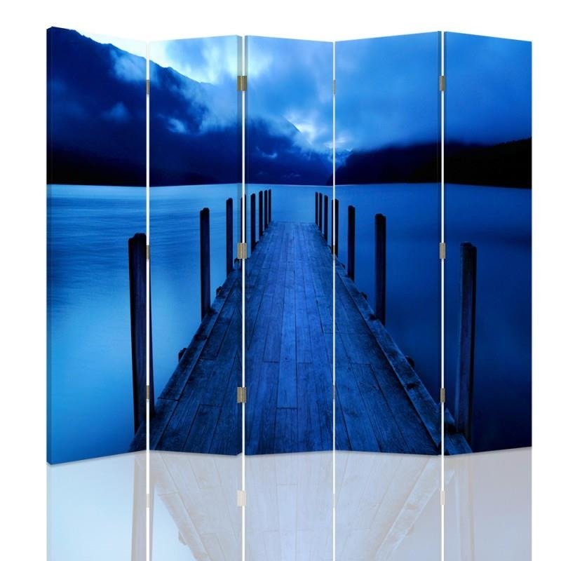 Aizslietnis, 5 paneļi, Divpusējs, kanva, Blue Bridge 