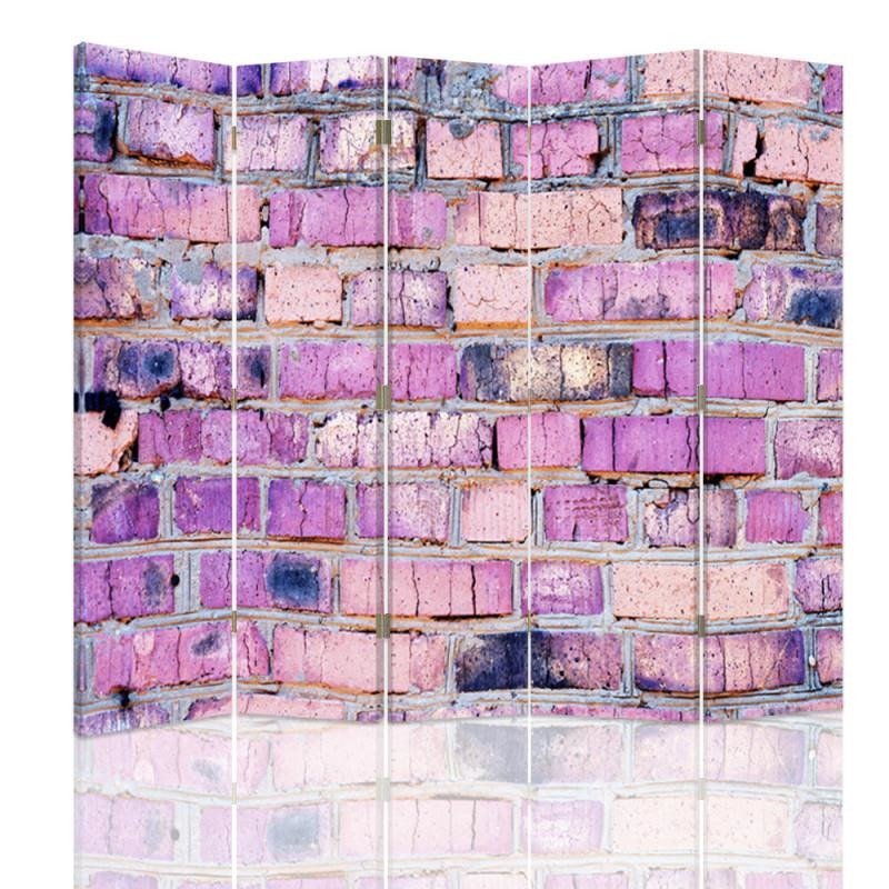 Aizslietnis, 5 paneļi, Divpusējs, kanva, Wall Of Bricks 1 