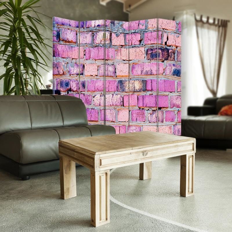 Aizslietnis, 5 paneļi, Divpusējs, kanva, Wall Of Bricks 1 