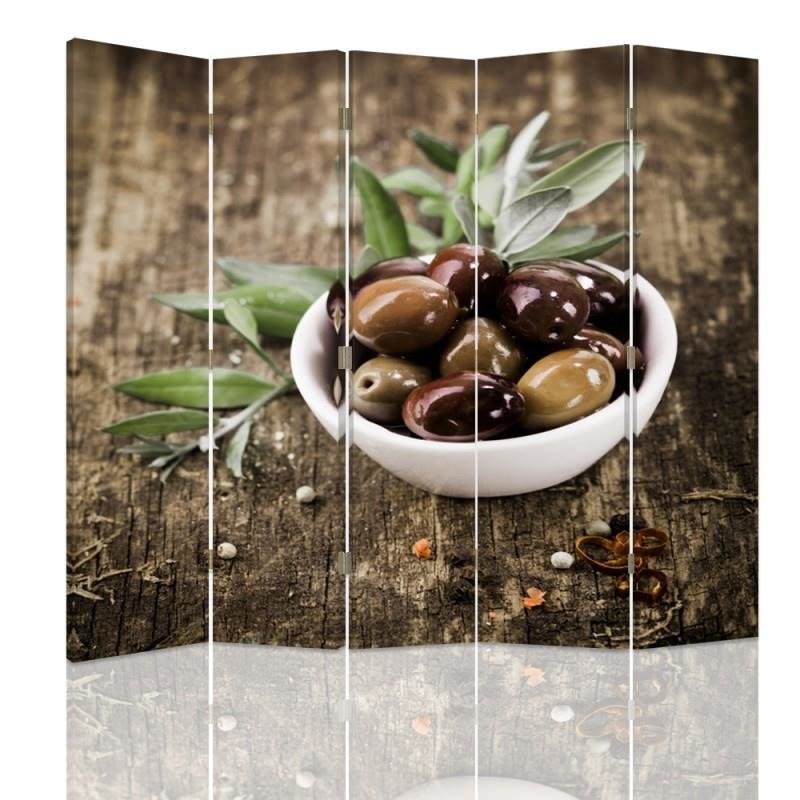 Aizslietnis, 5 paneļi, Divpusējs, kanva, Fresh Olives 