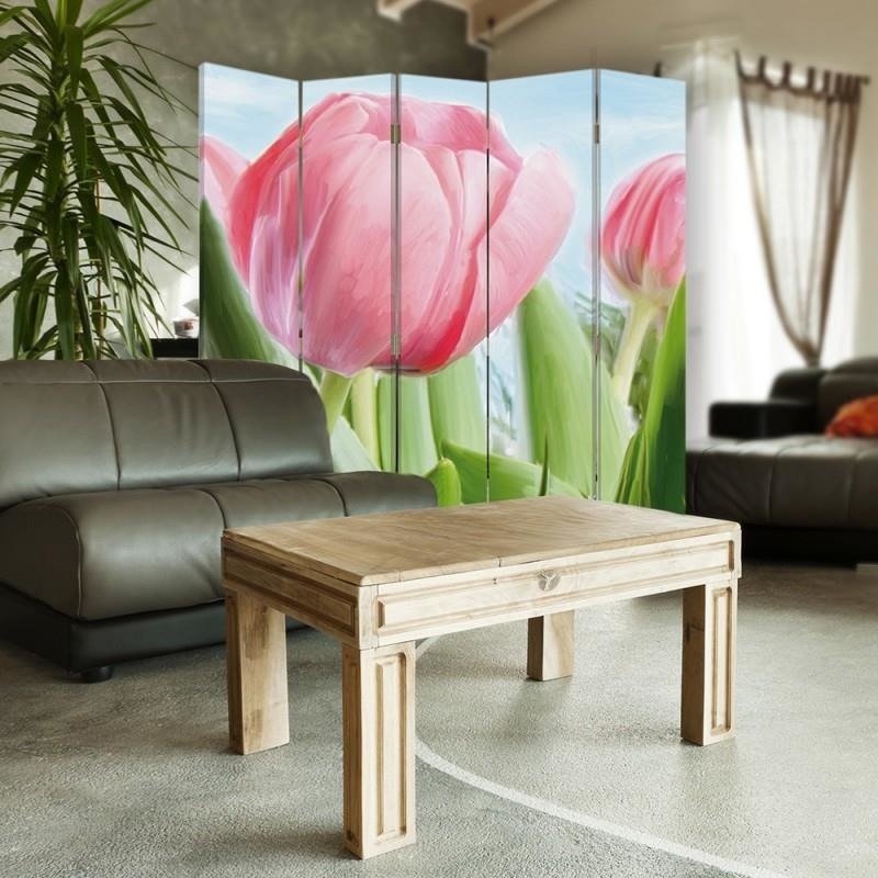 Aizslietnis, 5 paneļi, Divpusējs, kanva, Tulip 1 