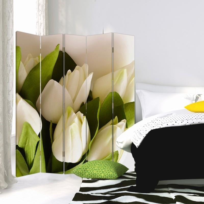 Aizslietnis, 5 paneļi, Divpusējs, kanva, Tulips 