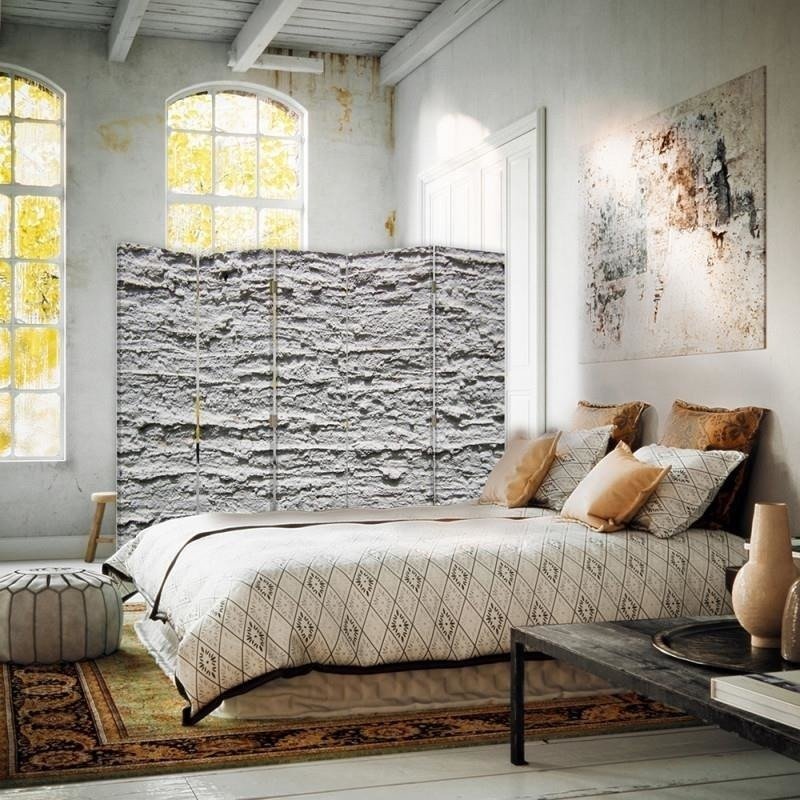 Aizslietnis, 5 paneļi, Divpusējs, kanva, Gray Plaster 