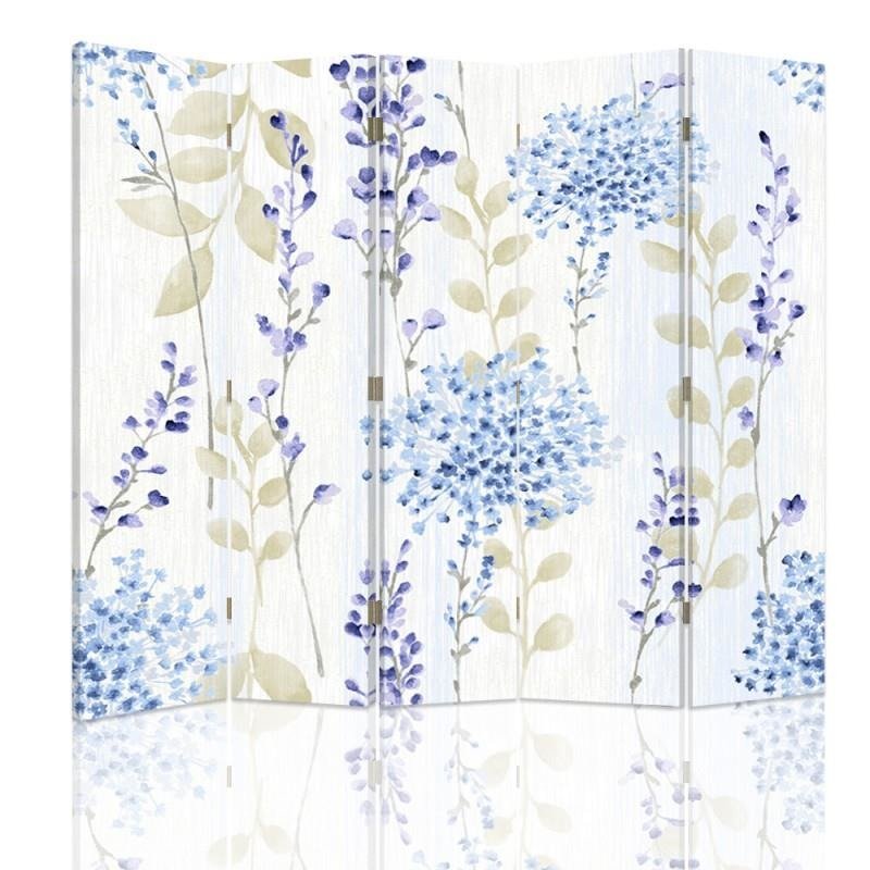 Aizslietnis, 5 paneļi, Divpusējs, kanva, Flower Pattern 2 