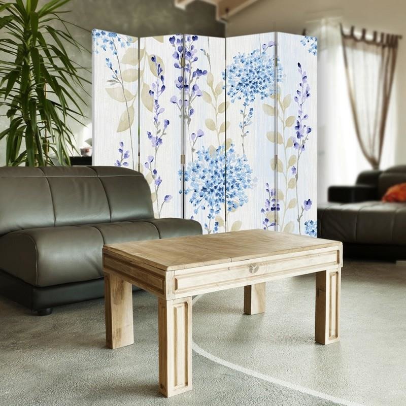 Aizslietnis, 5 paneļi, Divpusējs, kanva, Flower Pattern 2 