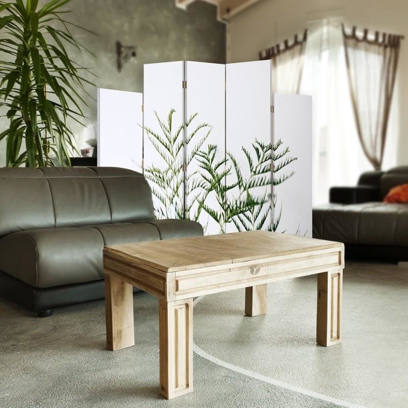 Decorative Aizslietnis, 5 paneļi, Divpusējs, kanva, Green Plant 