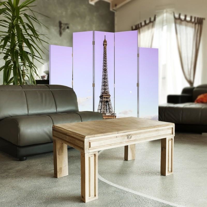 Decorative Aizslietnis, 5 paneļi, Divpusējs, kanva, Eiffel Tower In Paris 
