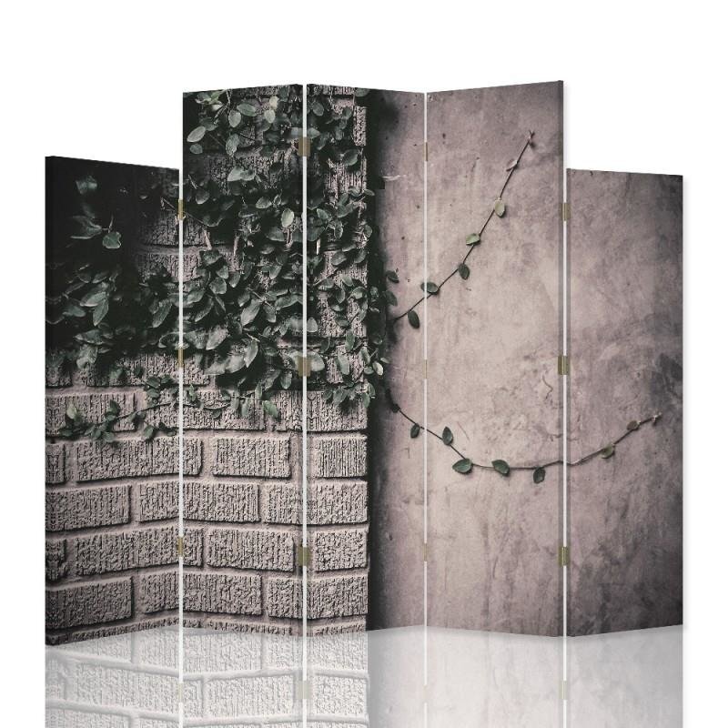 Decorative Aizslietnis, 5 paneļi, Divpusējs, kanva, Plants On The Wall 