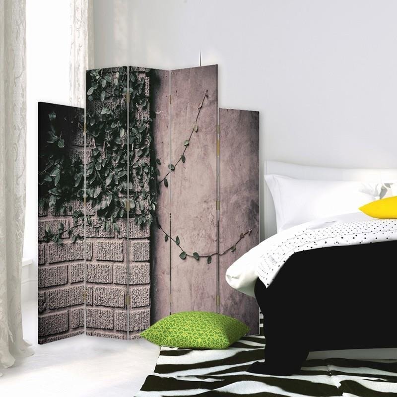 Decorative Aizslietnis, 5 paneļi, Divpusējs, kanva, Plants On The Wall 