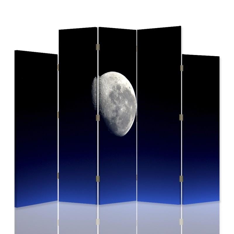 Decorative Aizslietnis, 5 paneļi, Divpusējs, kanva, Moon 