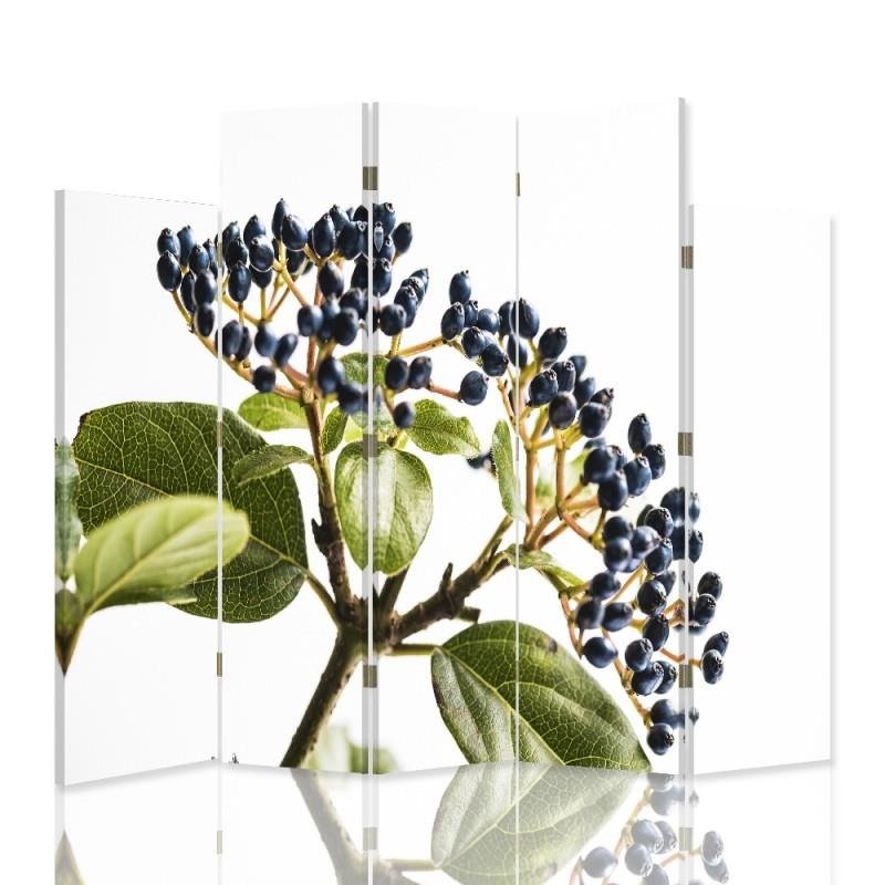 Decorative Aizslietnis, 5 paneļi, Divpusējs, kanva, Bilberry 