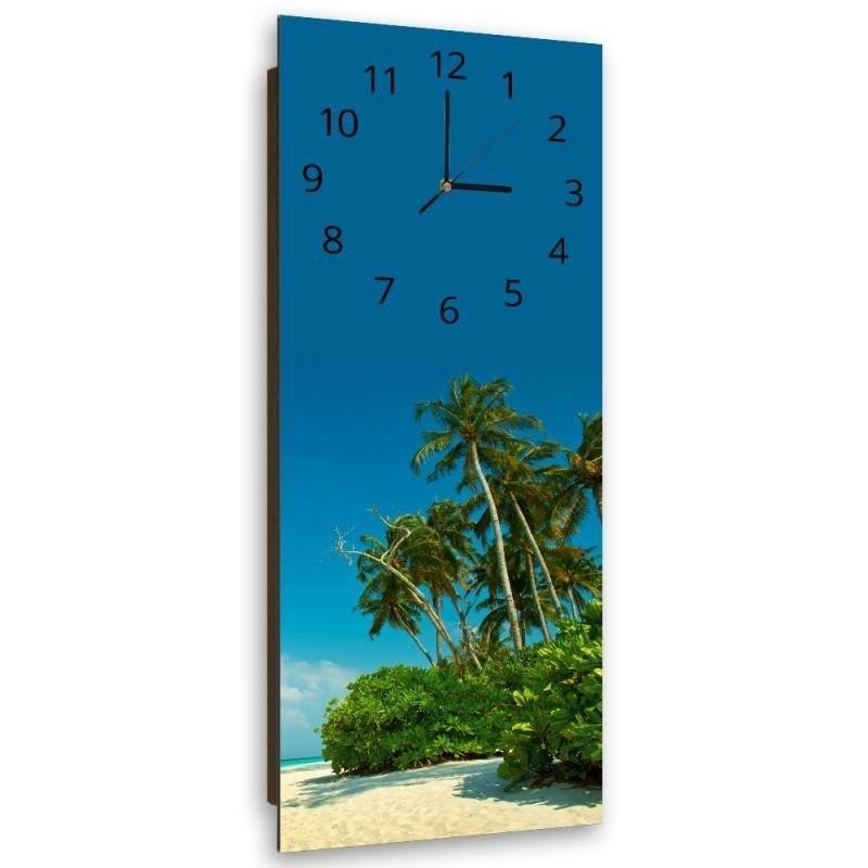 Dekoratīvais sienas pulkstenis - Tropiskā pludmale, 14146