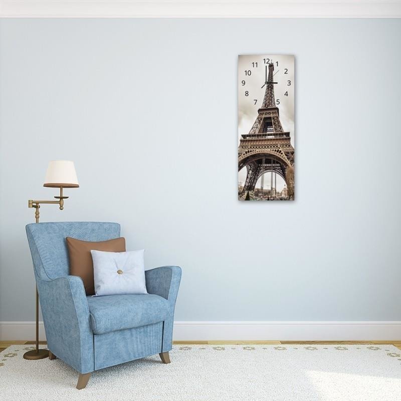 Dekoratīvais sienas pulkstenis Eiffel Tower 2 