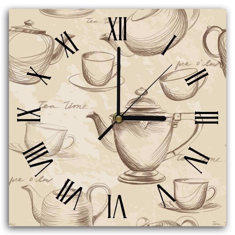 Dekoratīvais sienas pulkstenis Tea time 