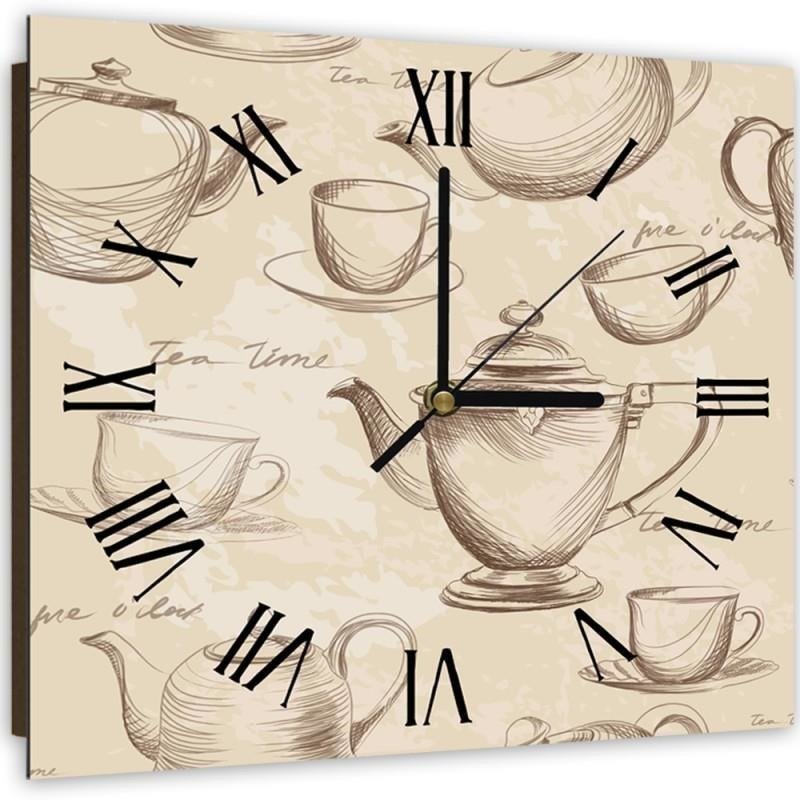 Dekoratīvais sienas pulkstenis Tea time 