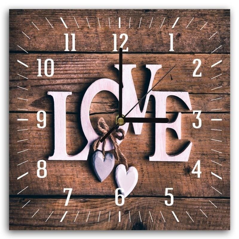Dekoratīvais sienas pulkstenis Love 6 