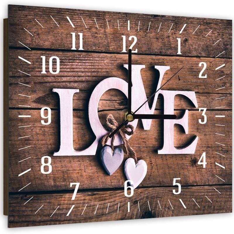 Dekoratīvais sienas pulkstenis Love 6 