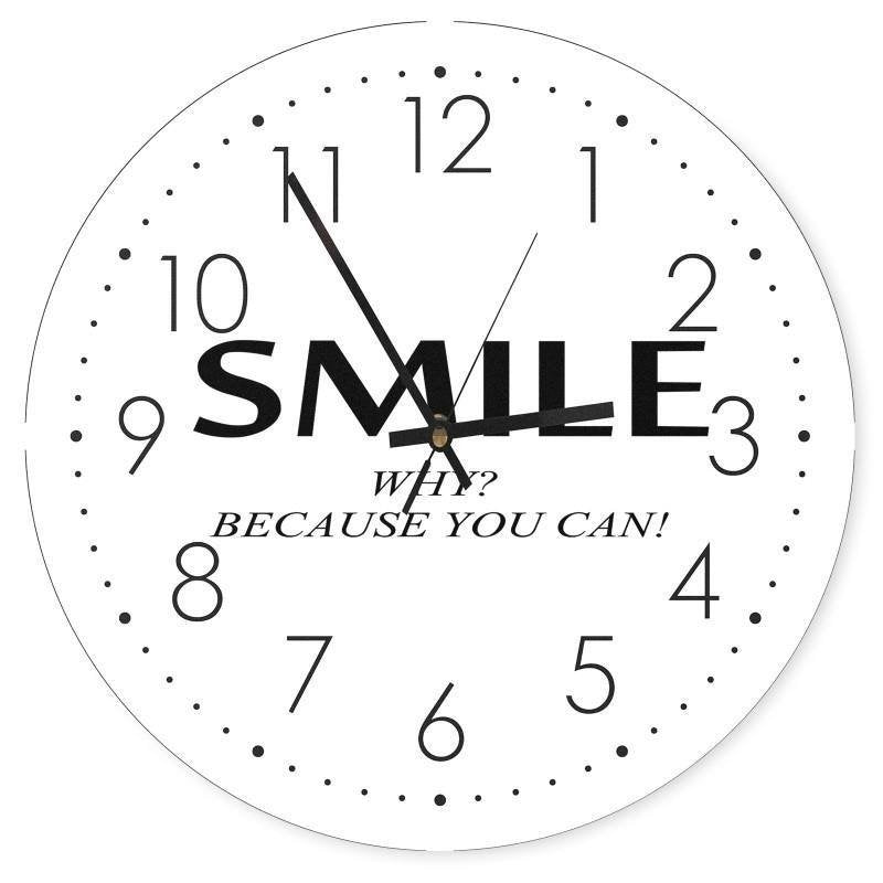 Dekoratīvais sienas pulkstenis Smile 