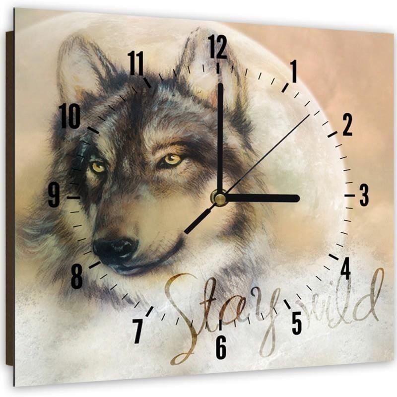 Dekoratīvais sienas pulkstenis Wolf 2 