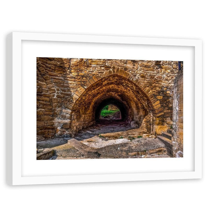 Glezna baltā rāmī - Stone Tunnel 