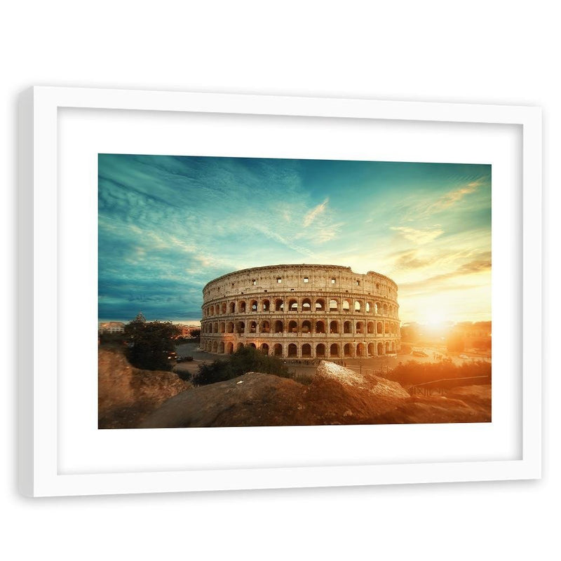 Glezna baltā rāmī - Roman Colosseum 