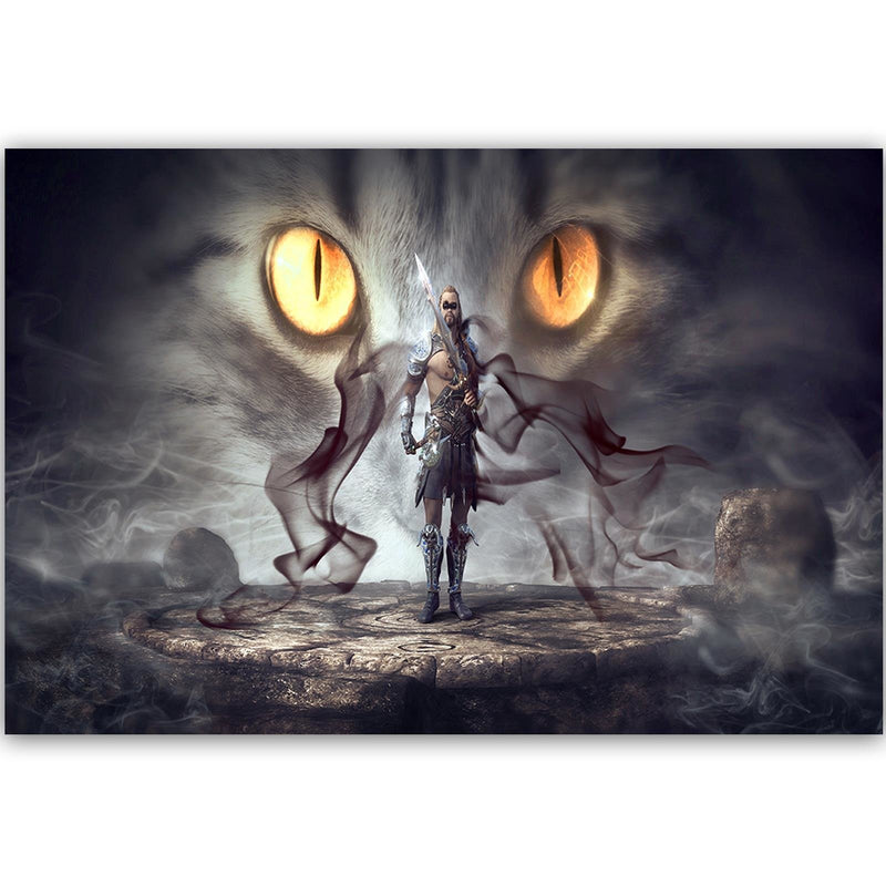 Dekoratīvais panelis - Warrior Cat Eyes And Fantasy 