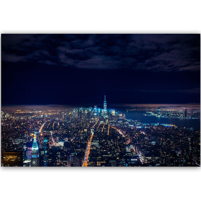 Dekoratīvais panelis - Panorama Of The City At Night 
