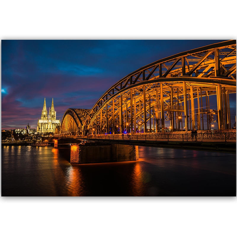 Dekoratīvais panelis - The Bridge And The Cathedral In Cologne 