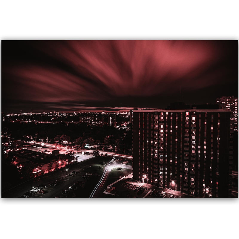 Dekoratīvais panelis - City In Red Lights 