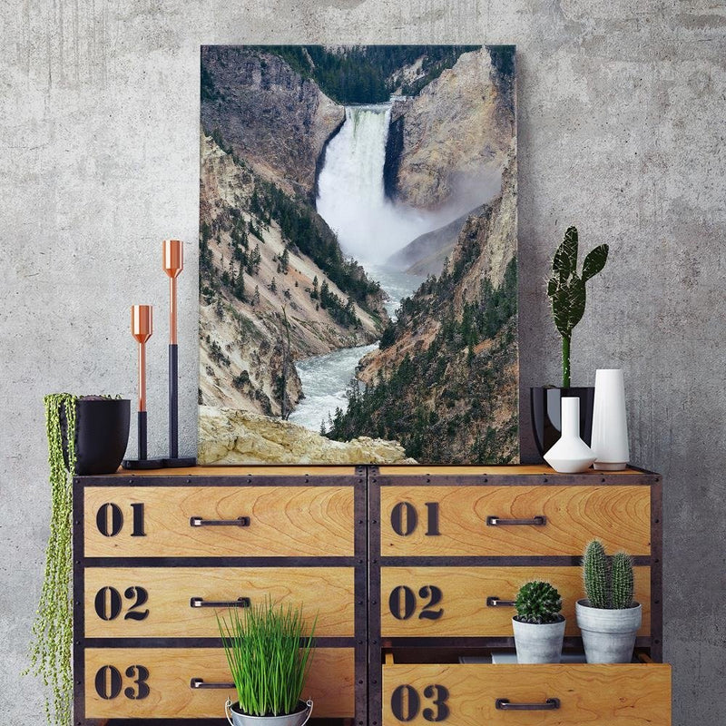 Dekoratīvais panelis - Great Waterfall In The Mountains 