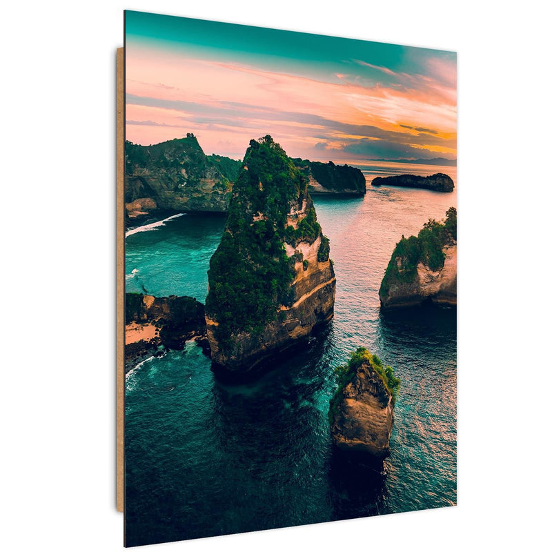 Dekoratīvais panelis - Rocks In The Turquoise Ocean 