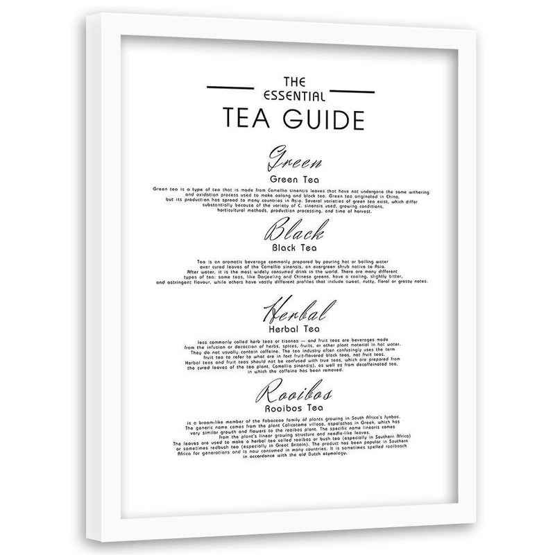 Glezna baltā rāmī - A Guide To Tea 