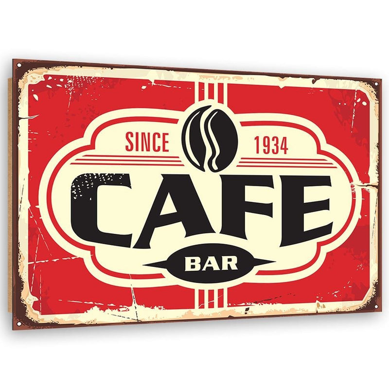 Dekoratīvais panelis - Retro coffee Bar 