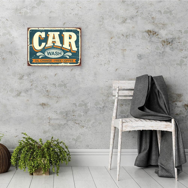 Dekoratīvais panelis - Retro car wash  
