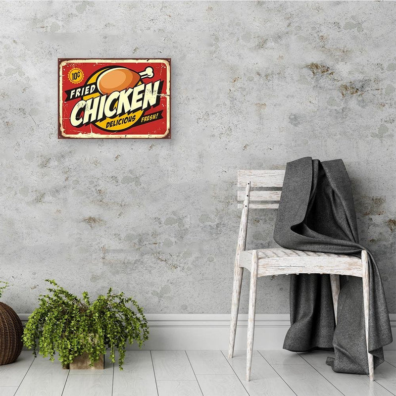 Dekoratīvais panelis - Retro roasted chicken  