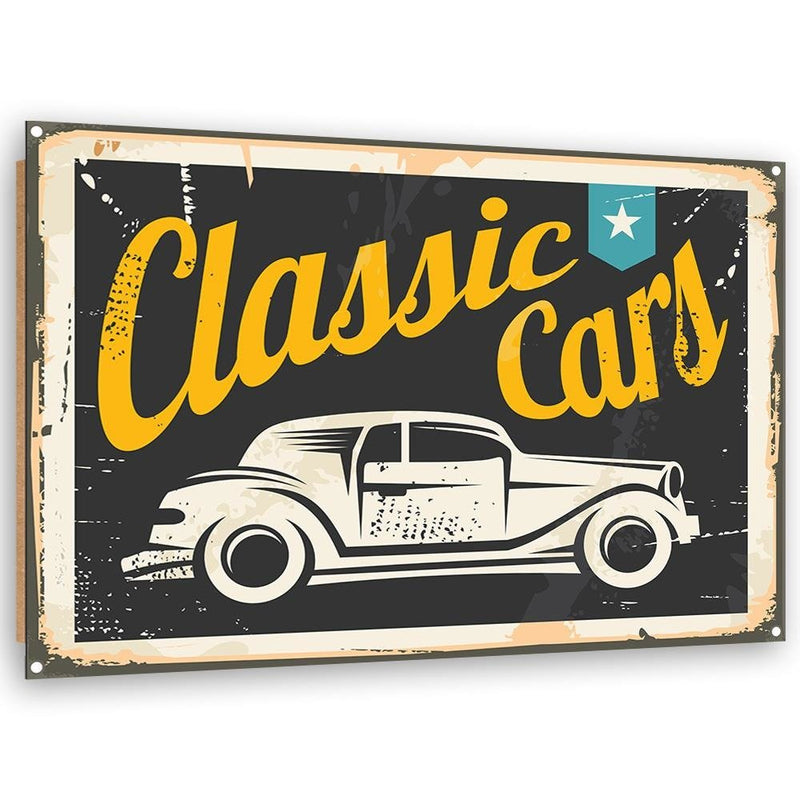 Dekoratīvais panelis - Retro classic cars  