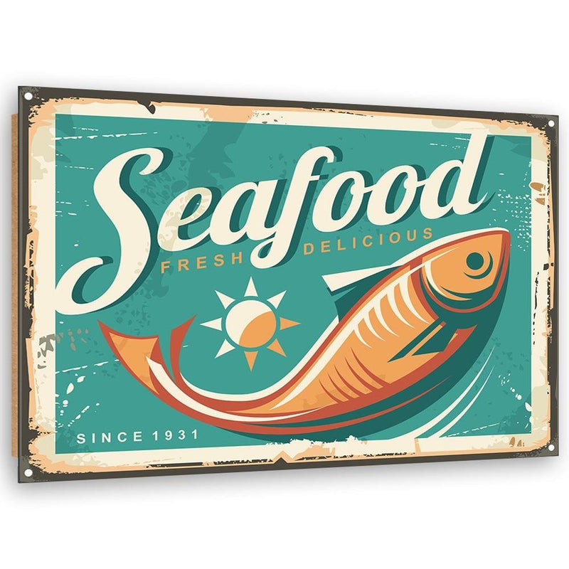Dekoratīvais panelis - Retro seafood  