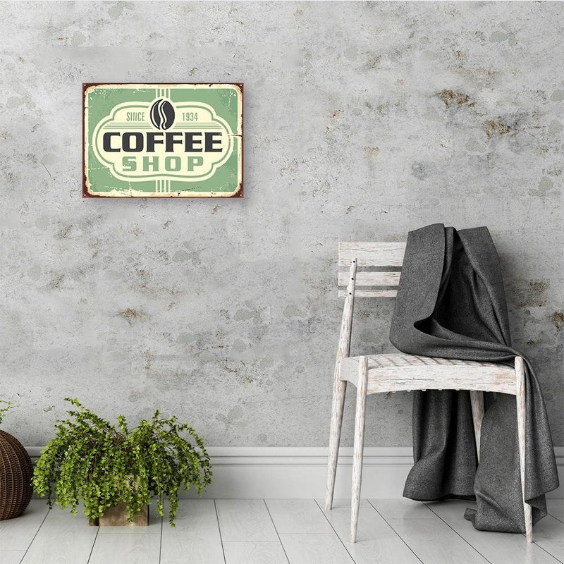 Dekoratīvais panelis - Retro coffee shop 