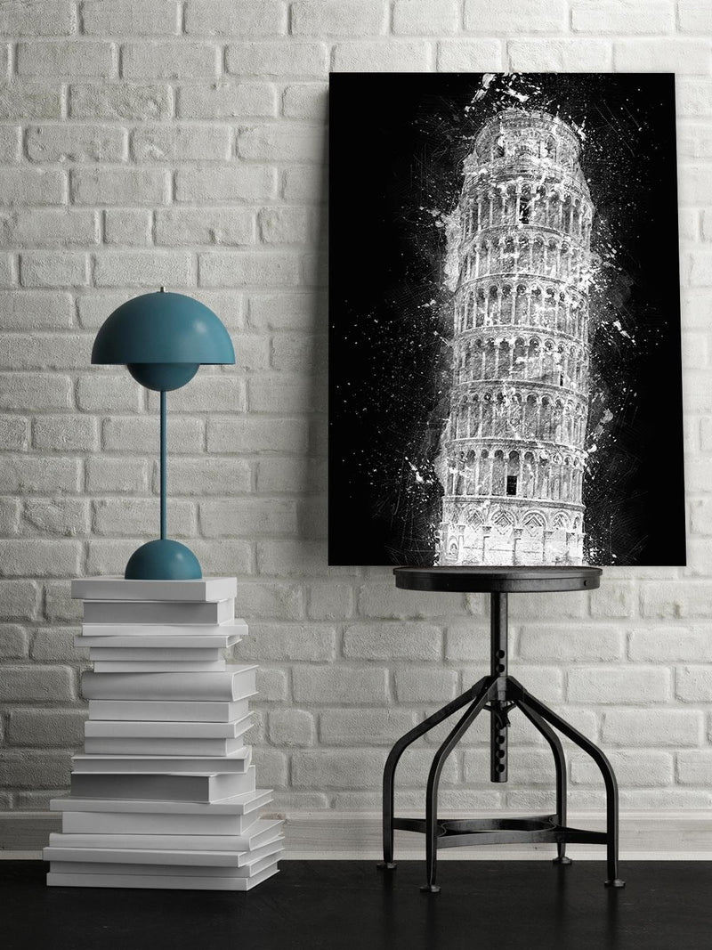 Dekoratīvais panelis - Leaning Tower Of Pisa At Night 